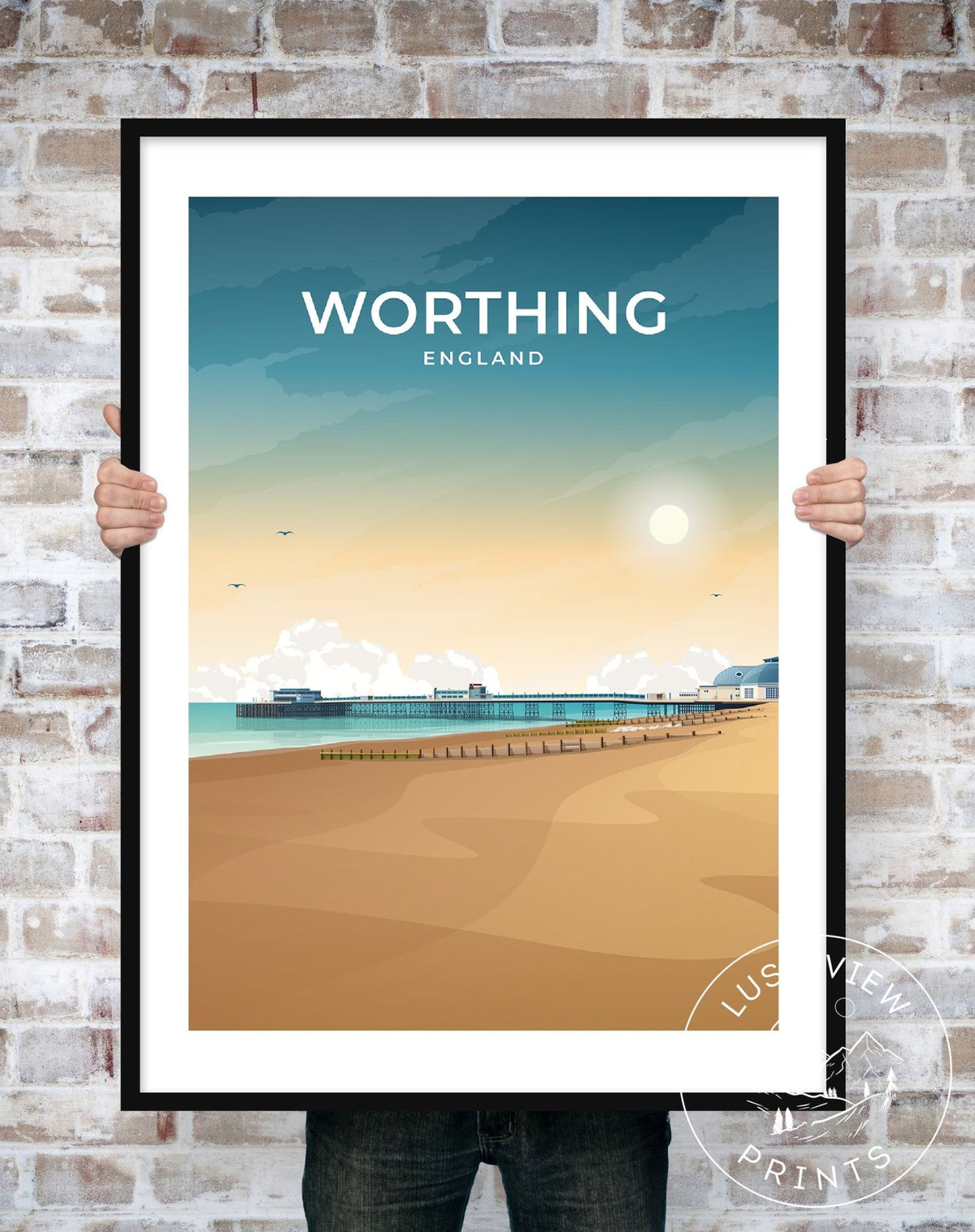 WORTHING - ENGLAND - LUSH VIEW PRINTS